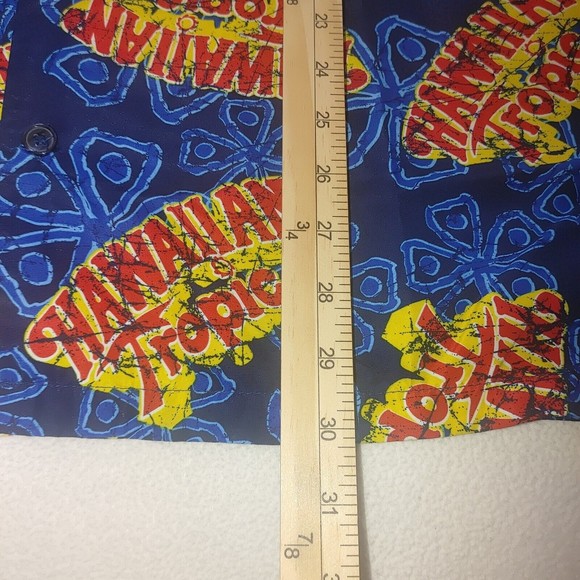 Hawaiian Tropic Short Sleeve Button Up Shirt Men's XXL 2XL Vacation Floral - Picture 5 of 5